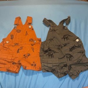 2 pcs Baby Shorts Overalls